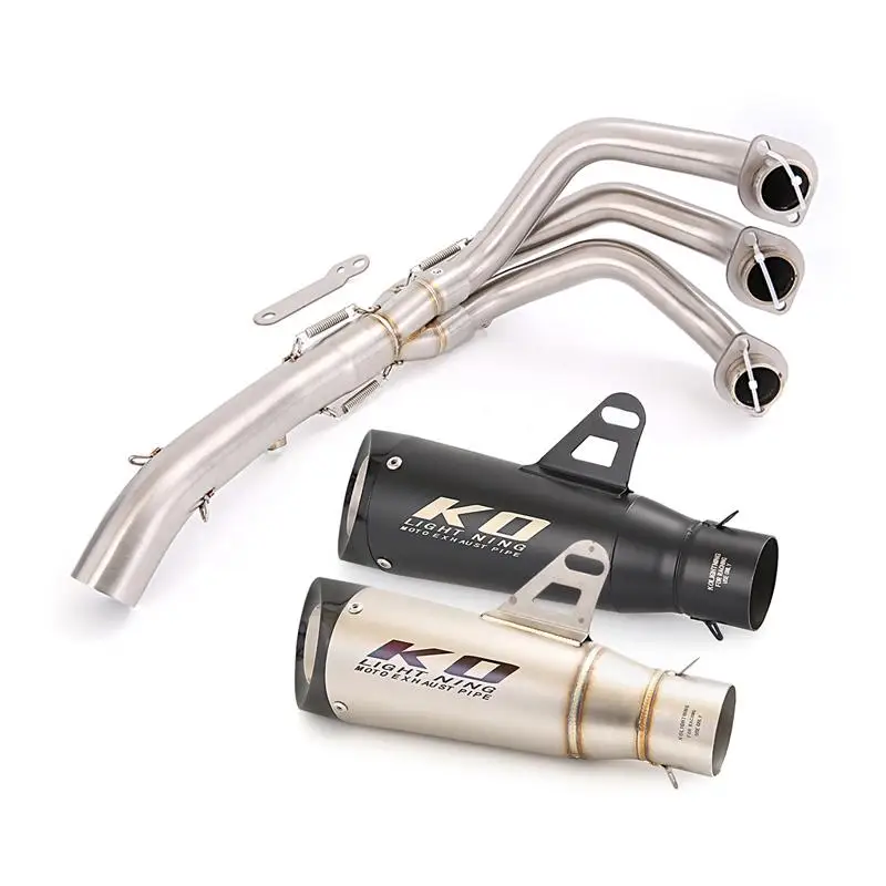 Exhaust System For Yamaha TRACER 900\GT 15-19 Motorcycles Tail Muffler Header Mid Pipe Stainless Steel Slip On Without DB Killer