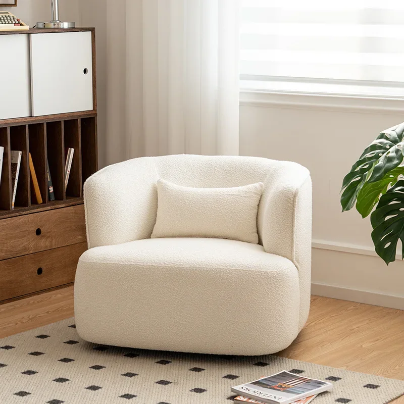 Chaise longue simple blanche