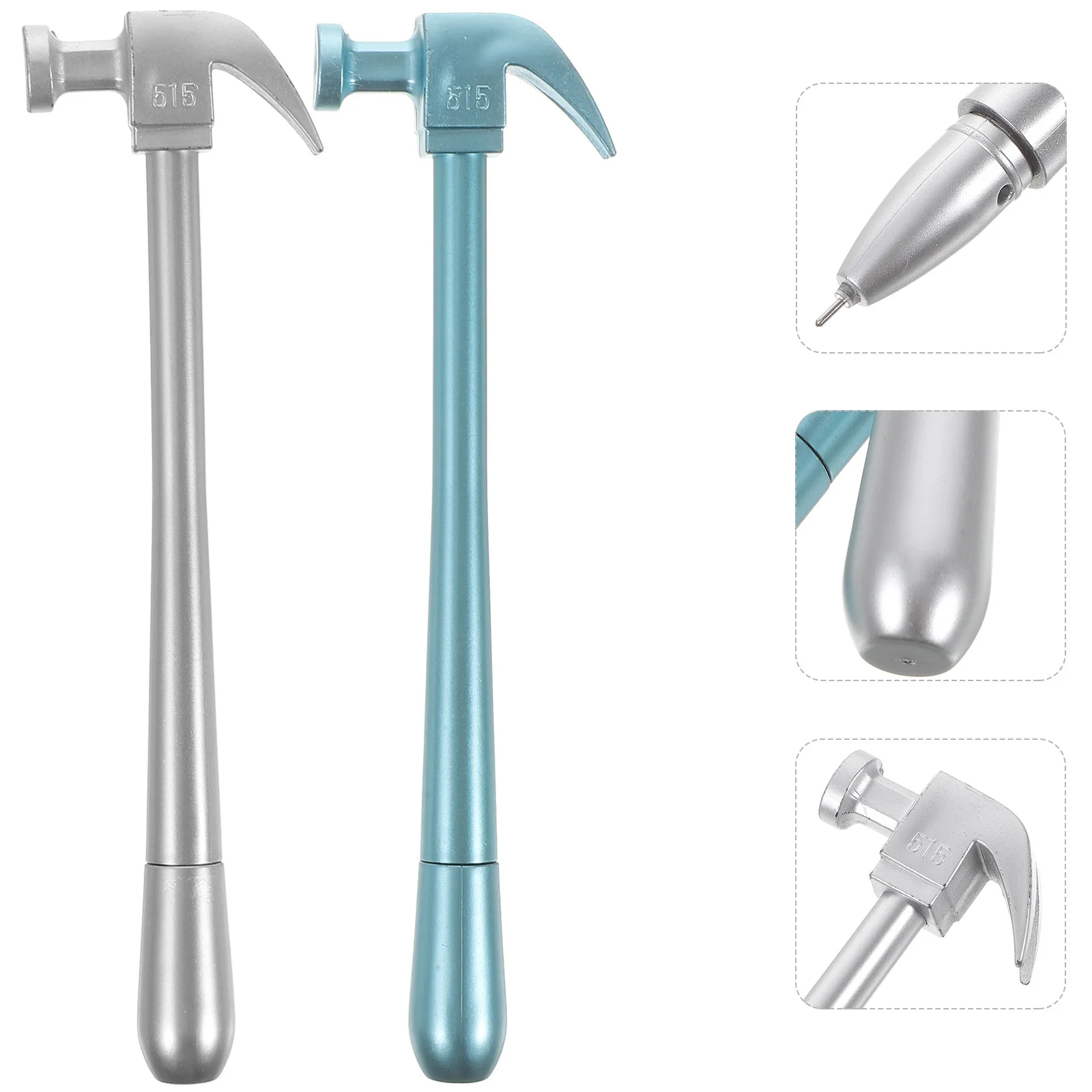 

12Pcs Hammer Shaped Pen Colorful Writing Pens Kids Reward Pen Lightweight Comfortable School Desk Study Room Tool Ballpoint Pens