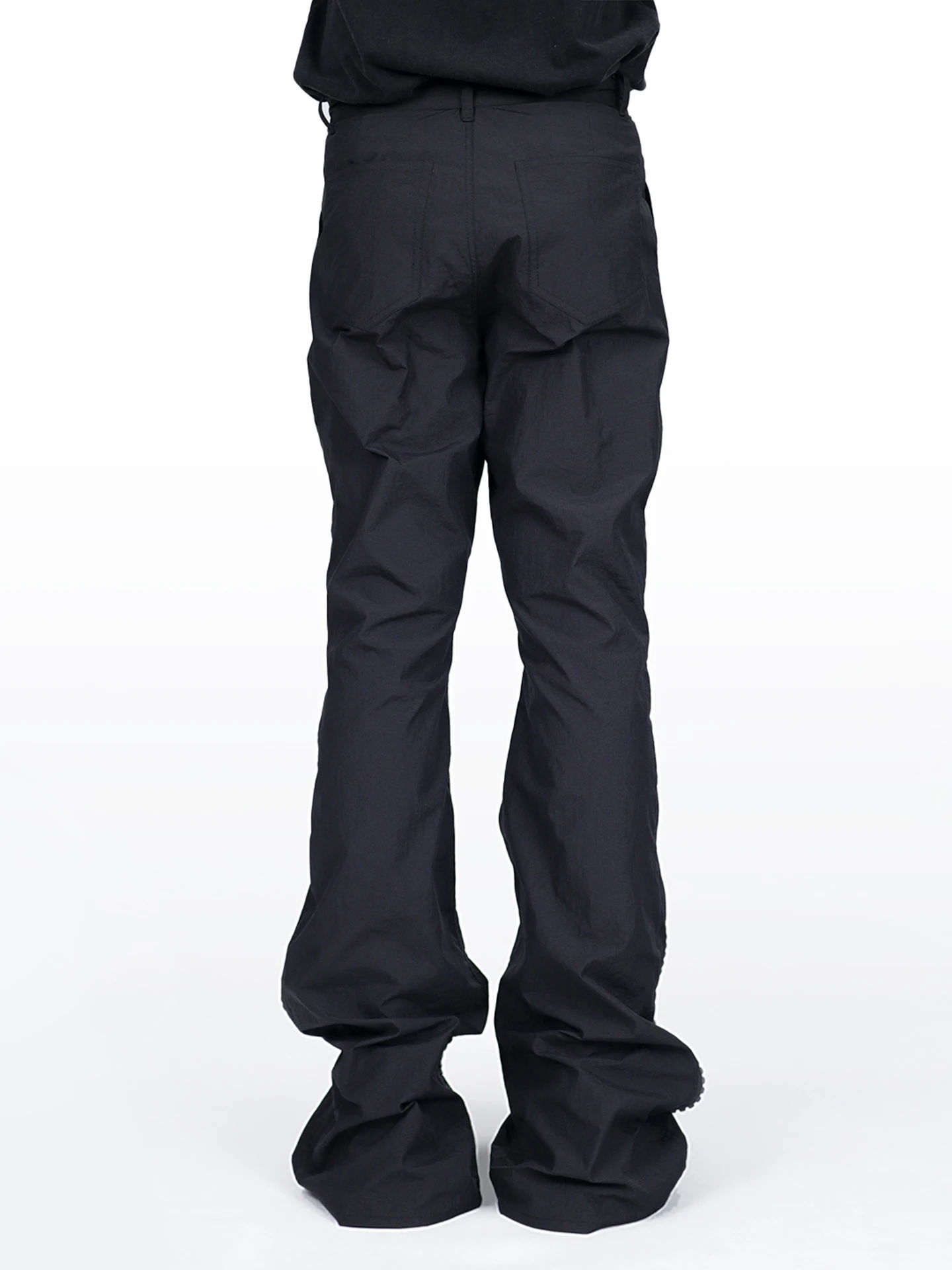 Men's 2025 Spring Autumn New Trendy Pants Handsome Original Design Large Zipper Flared Pants Male Stylish Personality Trousers