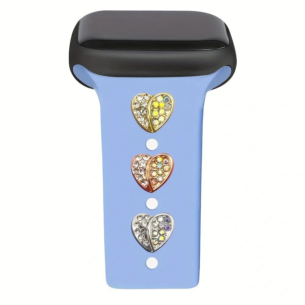 1 Piece of Fashionable Heart Element Design Smart Watch Accessories, Suitable for Decorating Multiple Smart Watch Straps