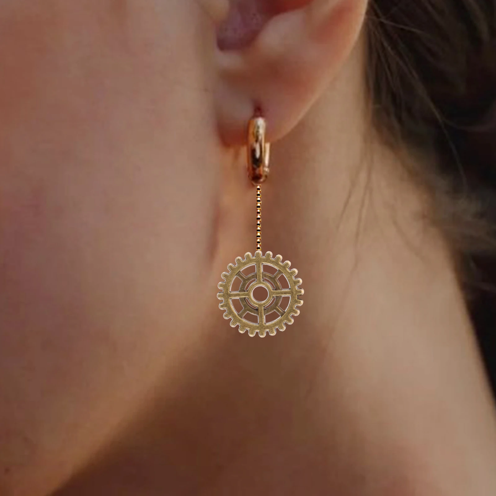 

50Pcs Round Vintage Gear Charms Alloy Steampunk Gears for Necklace Pendant Jewelry Making DIY Accessories