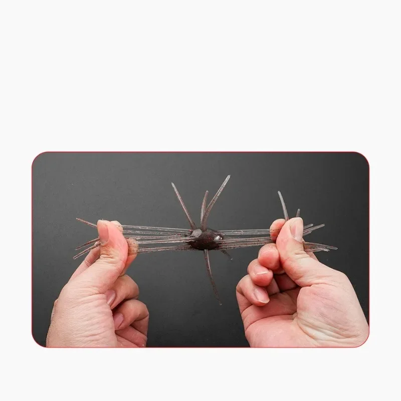 Billings 2 Stück schwimmende Seeigel-Weichköder, 11 cm/9 g, simulierte Seeigel-Köder aus weichem Silikon für Brassen, Hecht, Barsch, Mandarinengarnelen – Detail 6