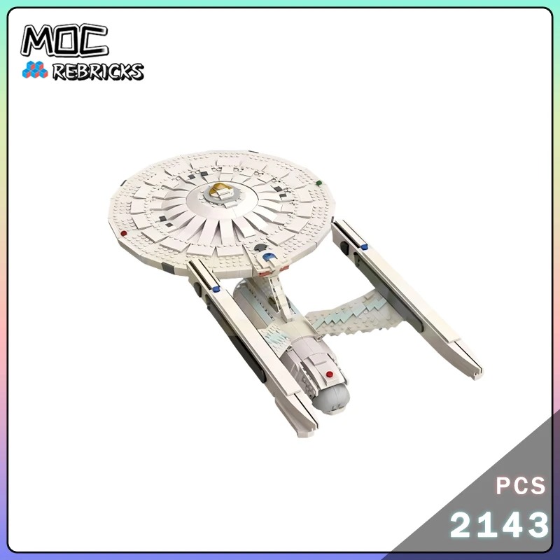

Звездный фильм серии MOC UCS Enterprise A строительные блоки игрушки модель DIY коллекция оригинальные наборы кирпичей рождественские подарки