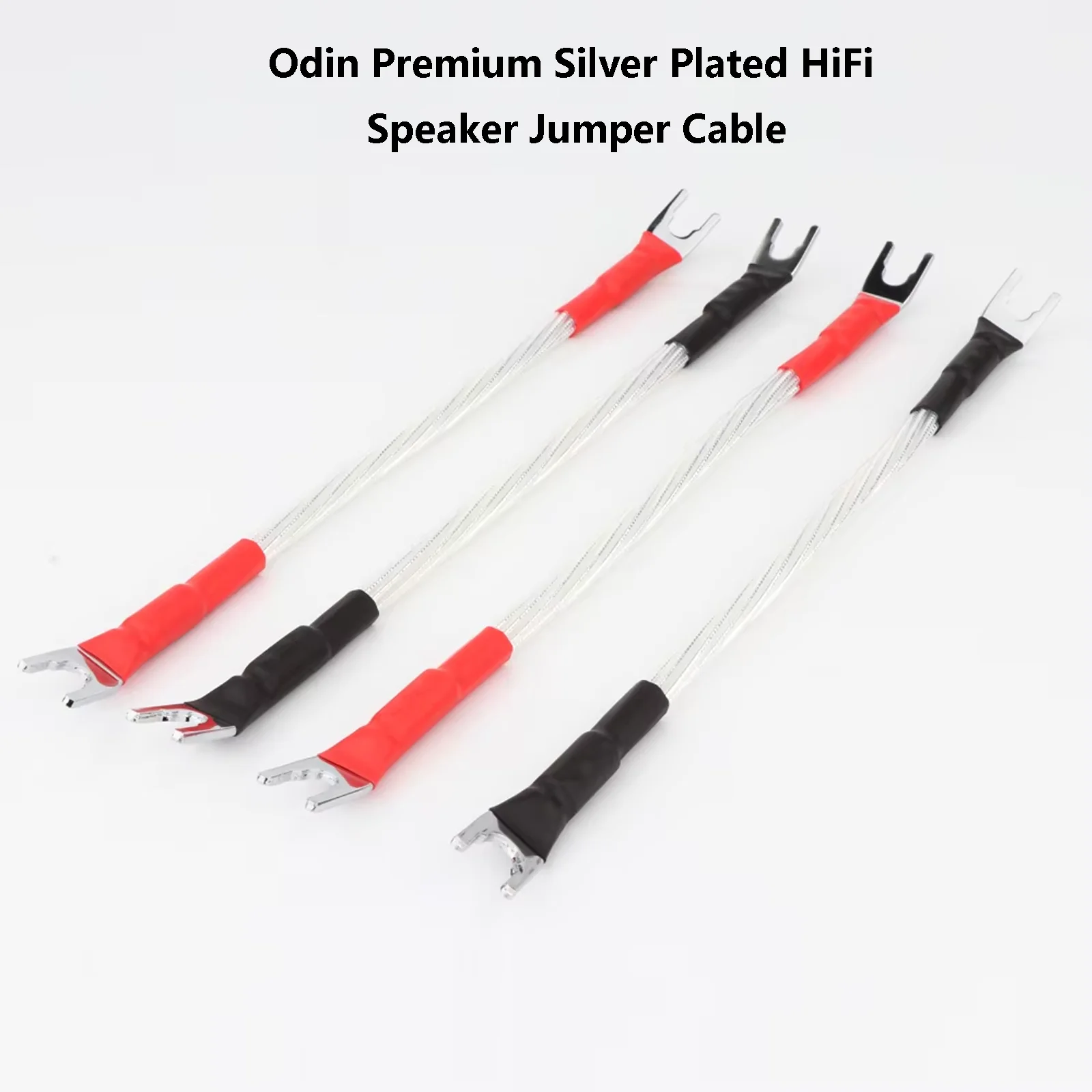 

Premium Silver Plated HiFi Speaker Jumper Cable - Audio Bridge Cable for Home Theater/Stereo Systems
