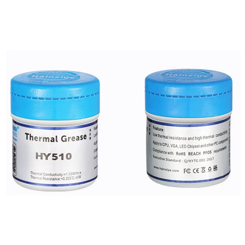 HY510 Silver Gray Thermal Conductive Paste Gray Small Half Bottle Barrel Silicone Grease Heat Dissipation Paste