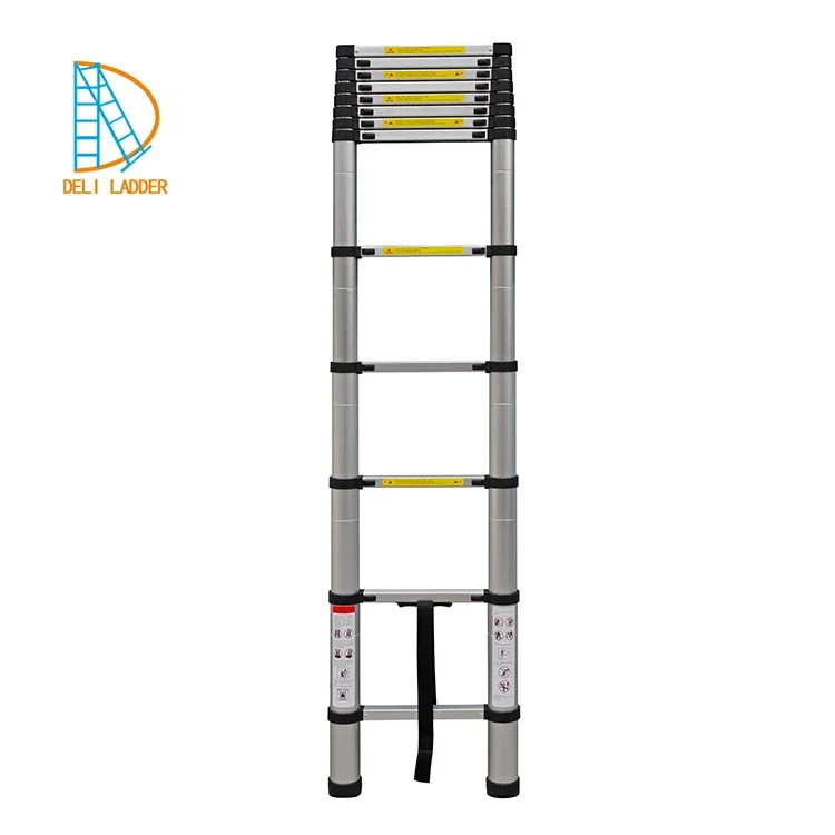 Deliladder 3.8M  aluminium tree climbing ladders telescopic 12.5ft 13 stepEN131/CE