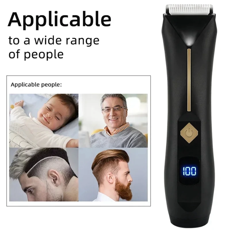 Novo masculino e feminino virilha corpo trimmer elétrico facial barba biquíni aparador de pêlos lavável depilador de pêlos pubianos fácil instalar