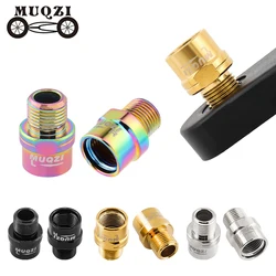 MUQZI Bike Pedal Axle Extender Wear Resistant Bike Pedals Adapters Spacers Anti Corrosion Left Right Signs Cycling Accessories