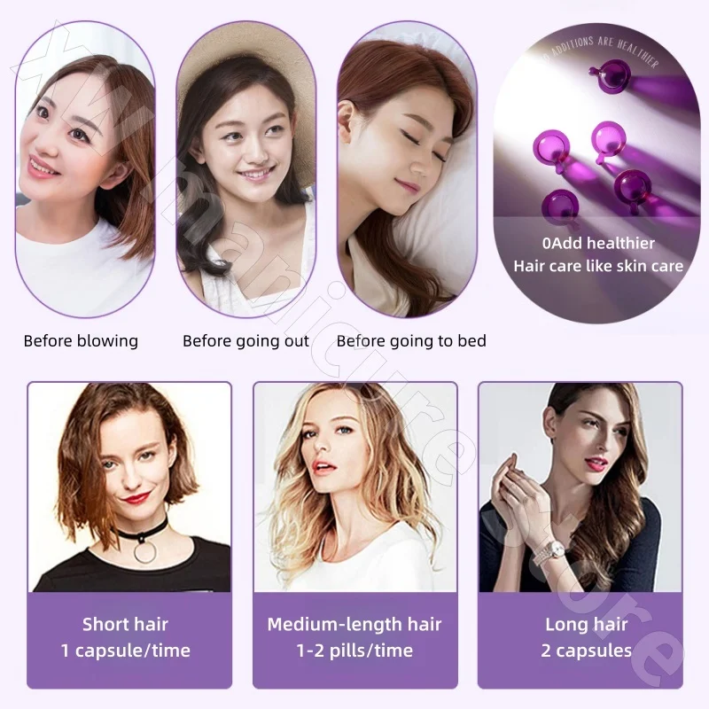 Upgraded Version of 3% Moroccan Hair Care Essential Oil Soft Capsule Repair Nourishment and Improve Frizziness 40g