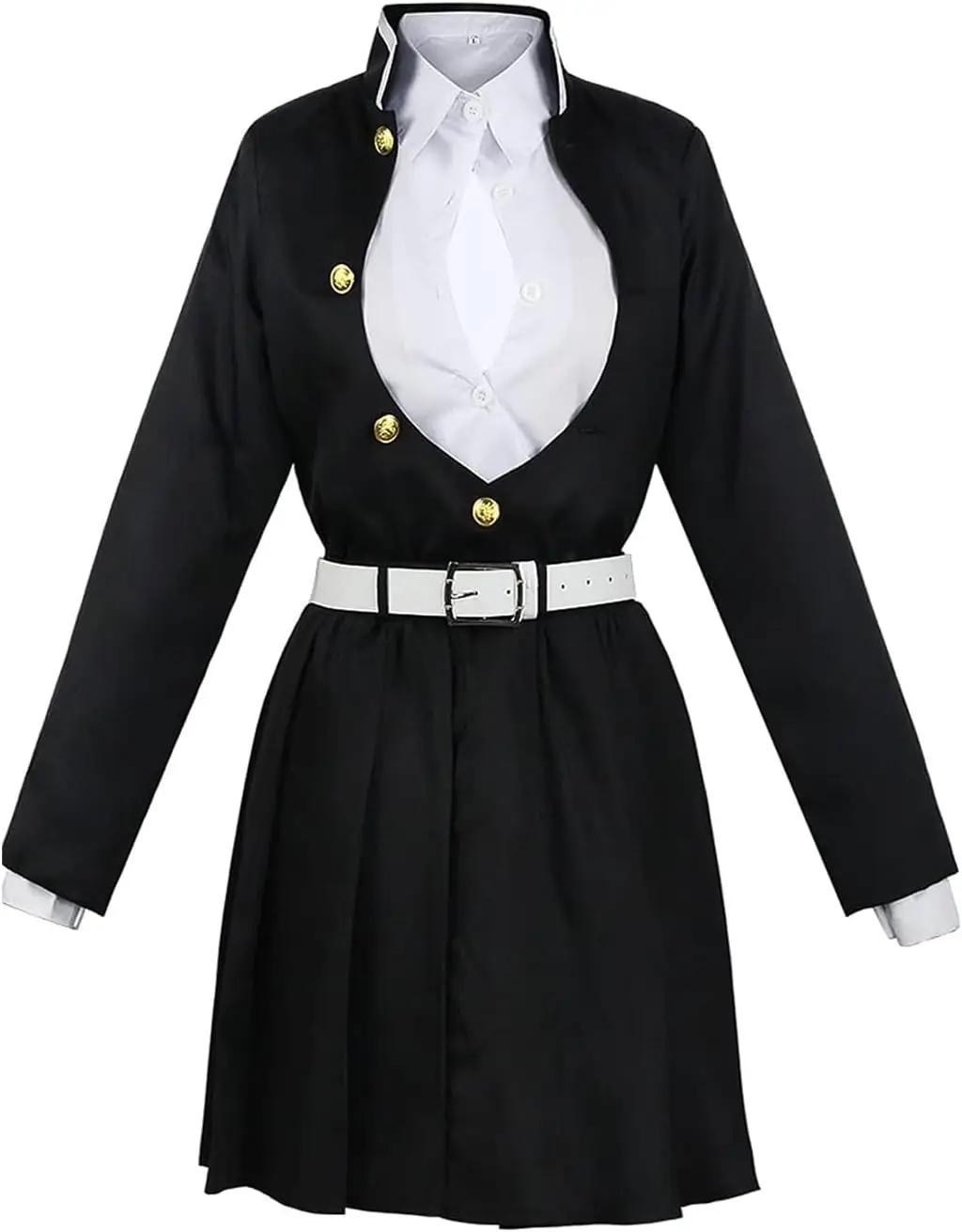 

Anime Kanroji Mitsuri Cosplay Costume Dress Women Sexy Uniform With Stocks Halloween Uniform Customize