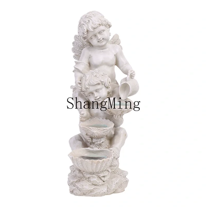 

HJ Angel Ornament Large Resin Solar Garden Garden Decoration Outdoor Landscape Landscaping Floor