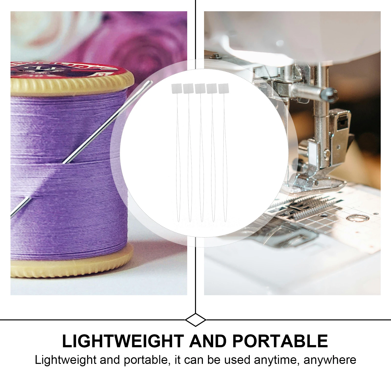 20 Pcs Needle Thread Gadget Threaders Long Embroidery Tools Hand Sewing Needles Floss