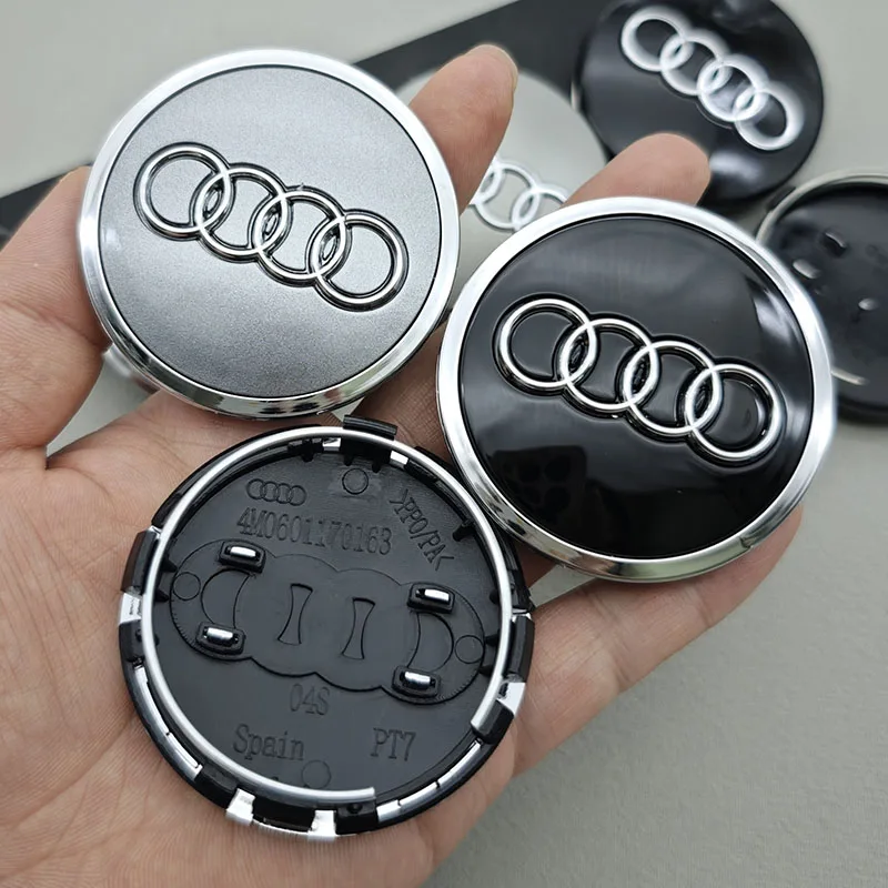 

4pcs 60mm 61mm 68mm 69mm Wheel Center Cap Hub Covers Badge 4B0601170 for Audi A3 A4 A5 A6 A7 A8 S4 S6 Accessories