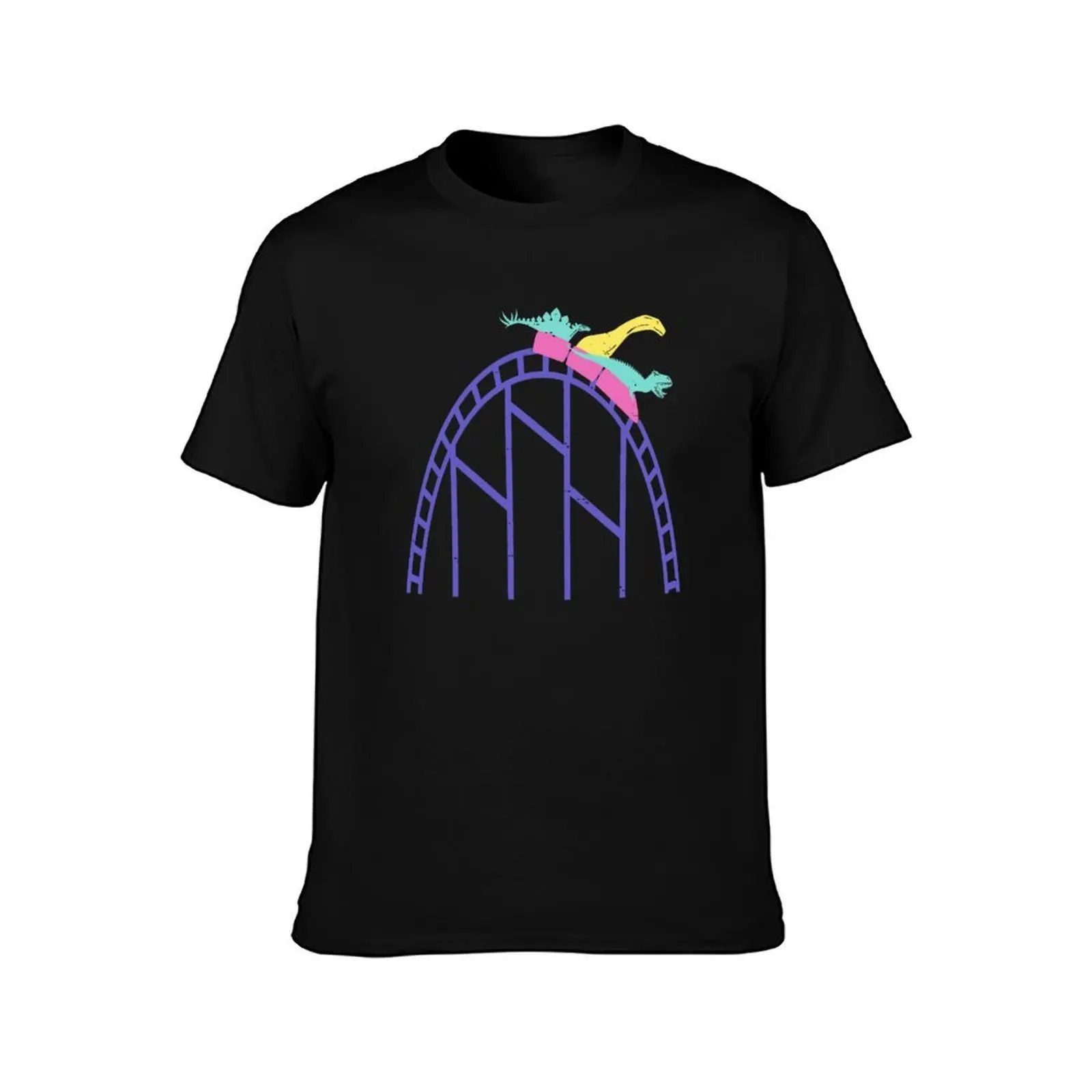 Rollercoaster Rex T-Shirt Casual Simple Design Short Sleeve Shirt T-Shirt