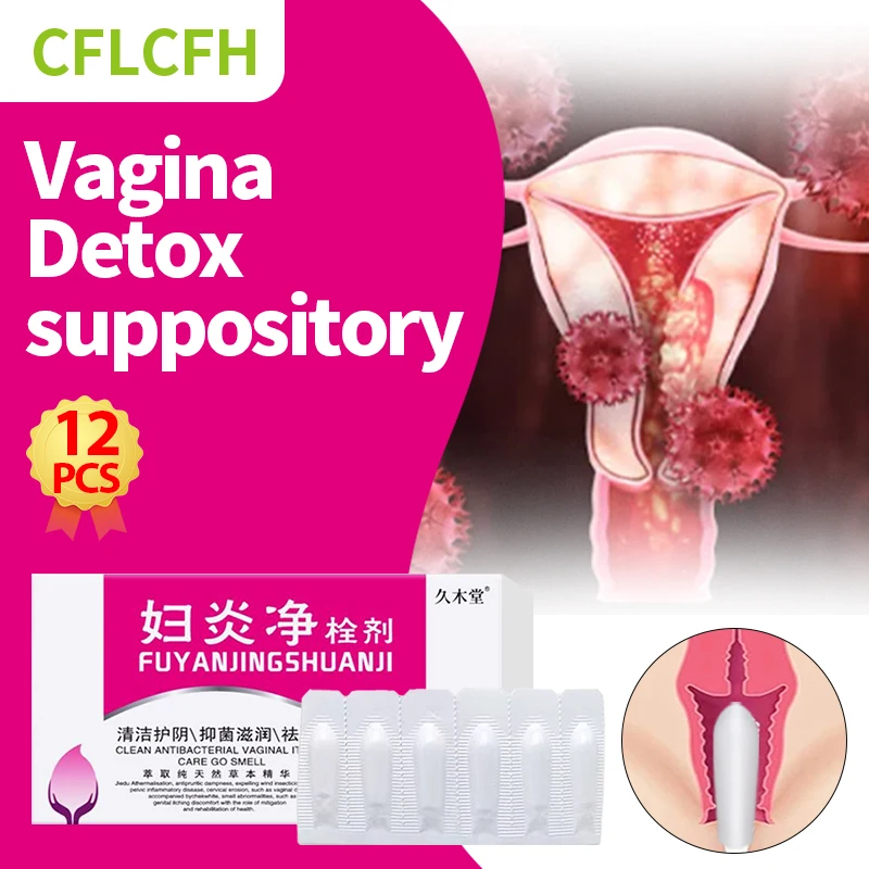 Vaginal Detox Suppository Women Vagina Womb Cleaner Vaginale Infection Vaginitis Treatment Feminine Hygiene Gynecological Care