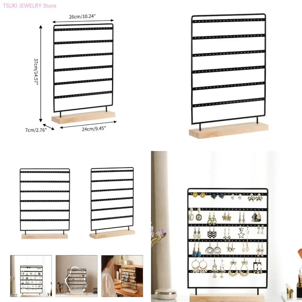 

62KE Jewelry Earrings Display Stand with Base for Women Girls
