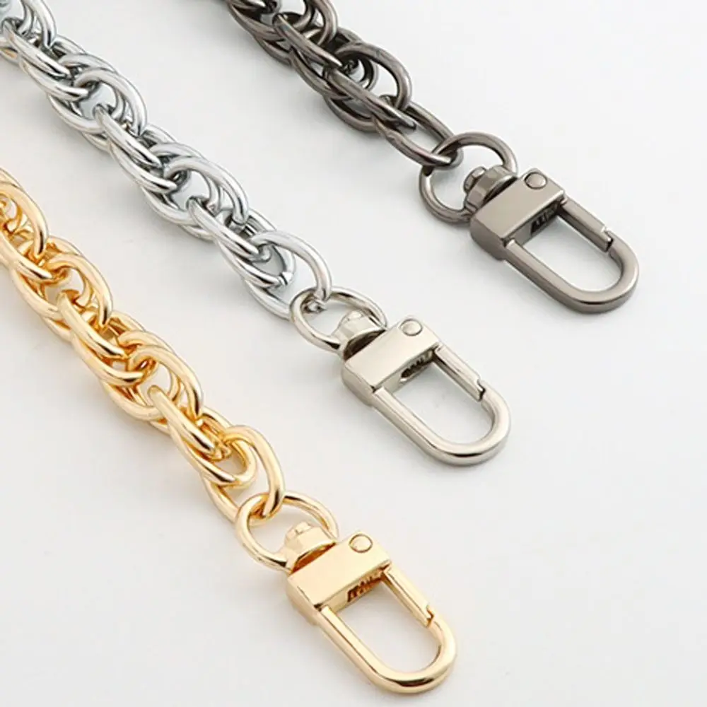 120cm Metal Chain Golden Silvery Aluminum Chain For Jewelry Making Findings Bag Chain Strap Handle Replacement Chain