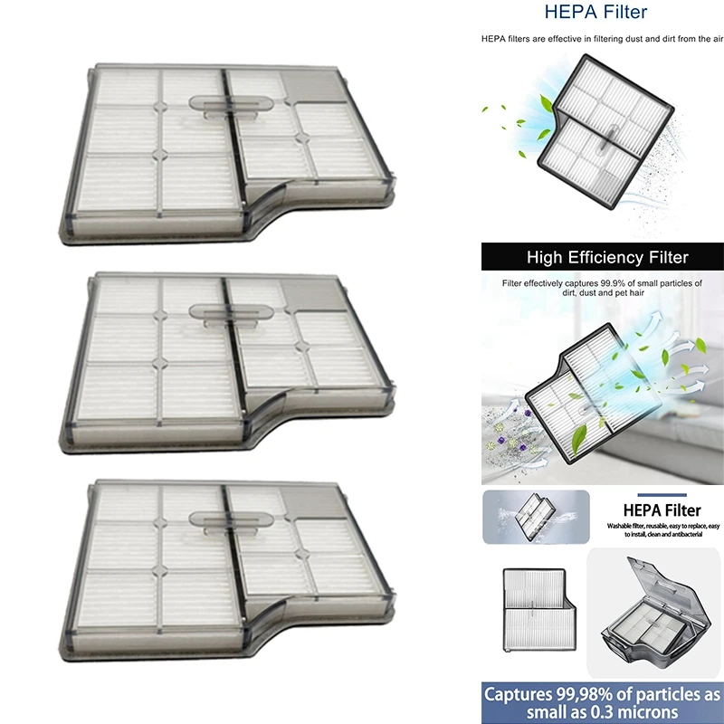 AA46 Filter Replacement For Roborock Saros 10/G30 Robot Vacuum Cleaner Parts Washable Filter High Efficiency Filters