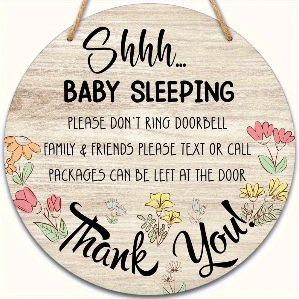 2D Flat Two-Dimensional Print Round Wooden Sign 7.87 Inch Holiday Family Wall Art Creative Graduation Gift For Home Indoor Space