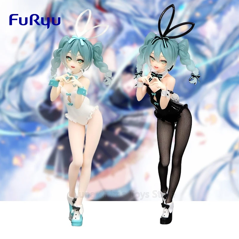 27-センチメートルオリジナルフリュー-bicute-バニー初音ミクバニーガールアニメフィギュア車のデスクトップの装飾グッズモデルおもちゃギフト