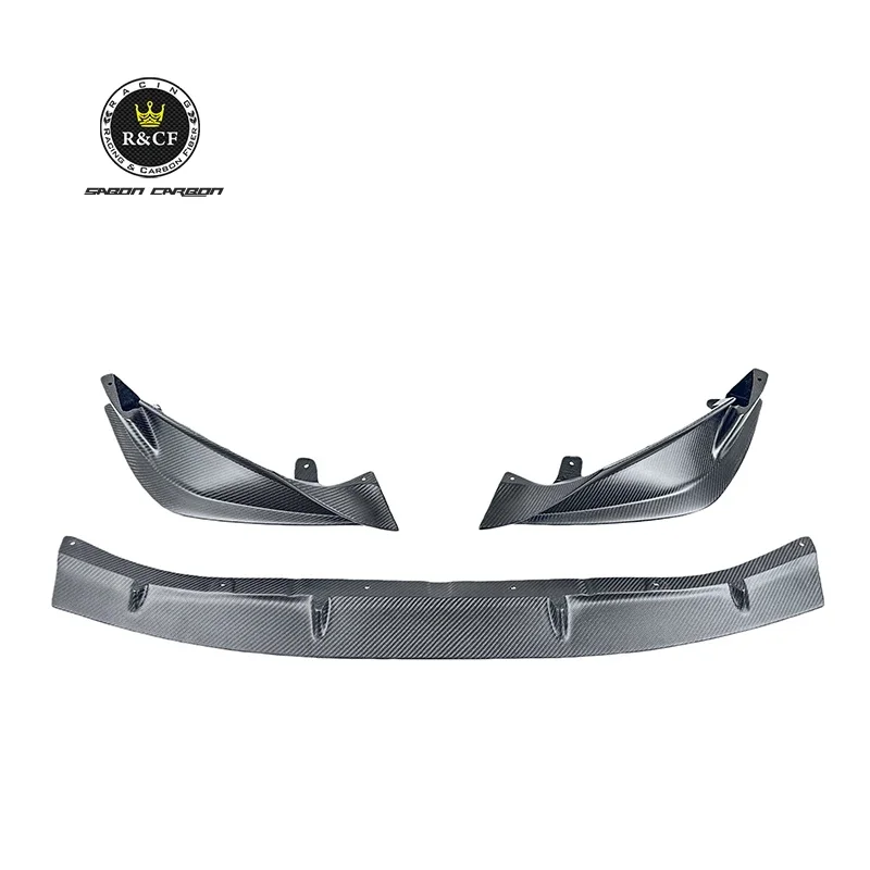 

New GT4 style 3-PC style Carbon Fiber Front Bumper Lip Splitter For BMW G80 G82 M3 M4 2020+ front lip