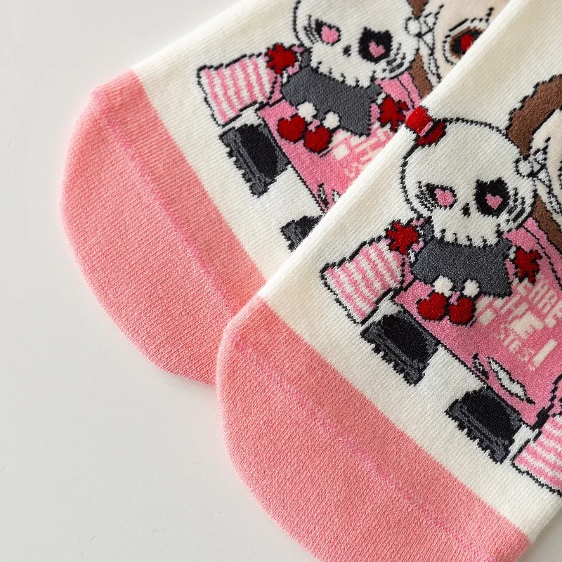 5 paia di calzini labuu per adulti Cartoon New Anime Kawaii Cotton Socks uomo e donna Warm short Sock Gifts taglia media