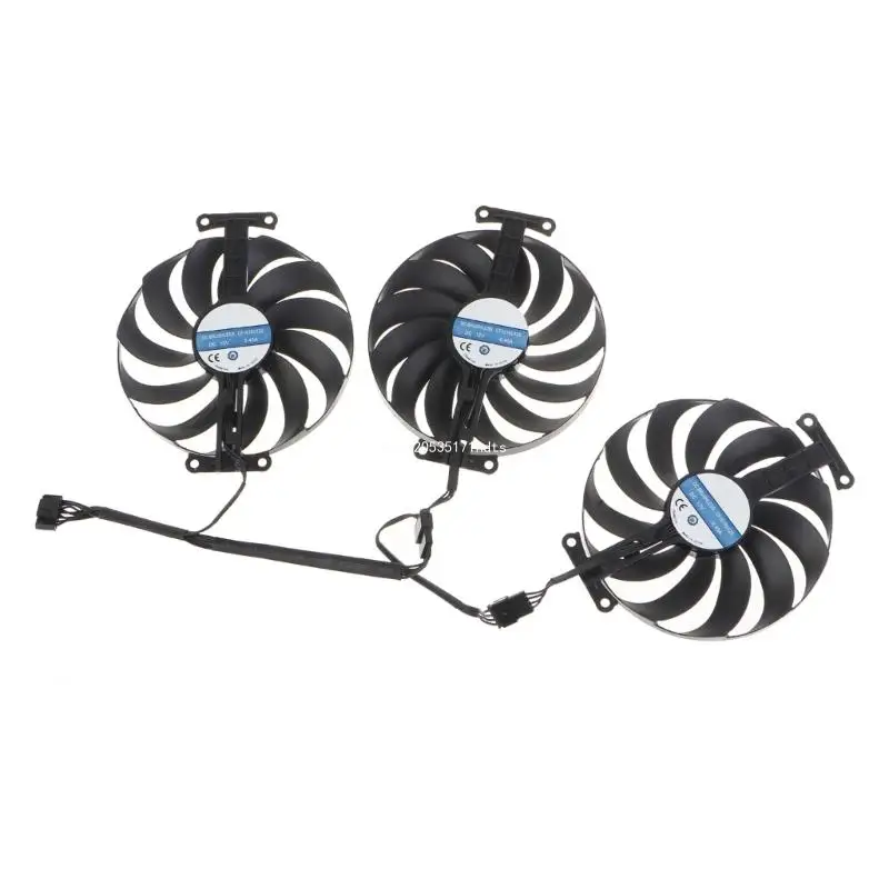 95mm 7Pin 12V 0.45A Cooler Fan CF1010U12S VGA Fan Graphics Card Cooling Fan for ASUS ROG STRIX 3060Ti 3070 3080 Cooler Dropship