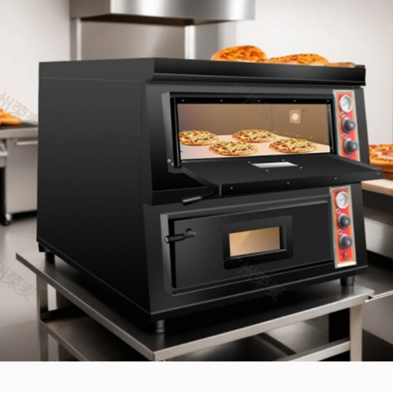 Double Deck Pizza Oven Commercial Power Source  Electric Stone Conveyor Baking Oven for Restaurant