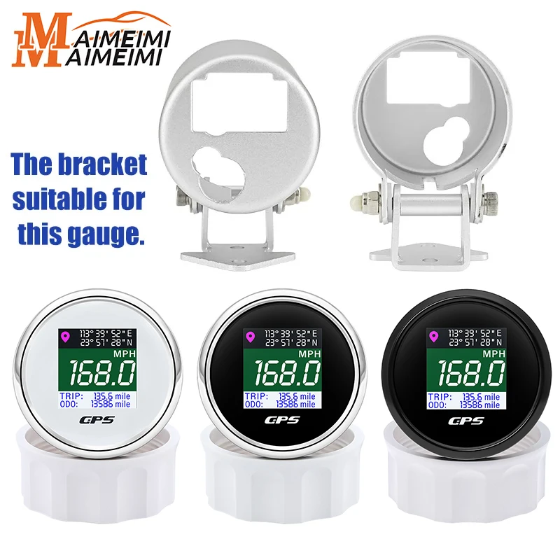 

52 мм водонепроницаемый GPS Спидометр для лодки автомобиля многофункциональный цифровой инструмент + 51 мм Φ 5 функций GPS Спидометр