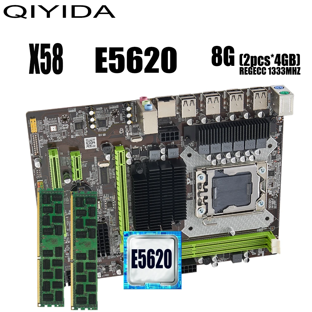Test i rekomendacja płyty głównej Qiyida X58 z procesorem Xeon E5620