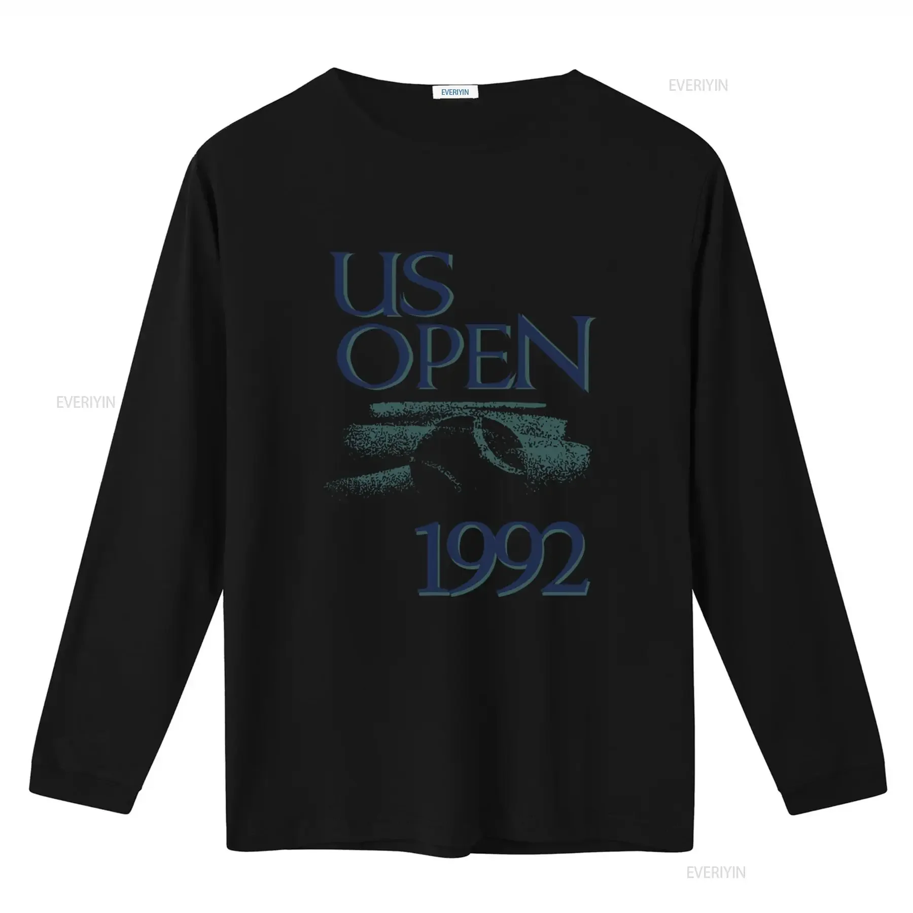 Vintage 1992 US Open Tennis T Shirt Retro Style for 90s Fans L White with Andre Agassi Pete Sampras Design vintage Washed