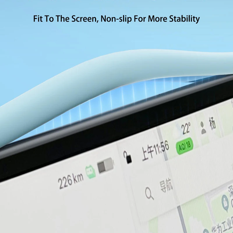 Silicone Protective Cover Screen For Tesla Model 3/Y Accessories Model3 ModelY Display Silica Gel Protector Car Accessory