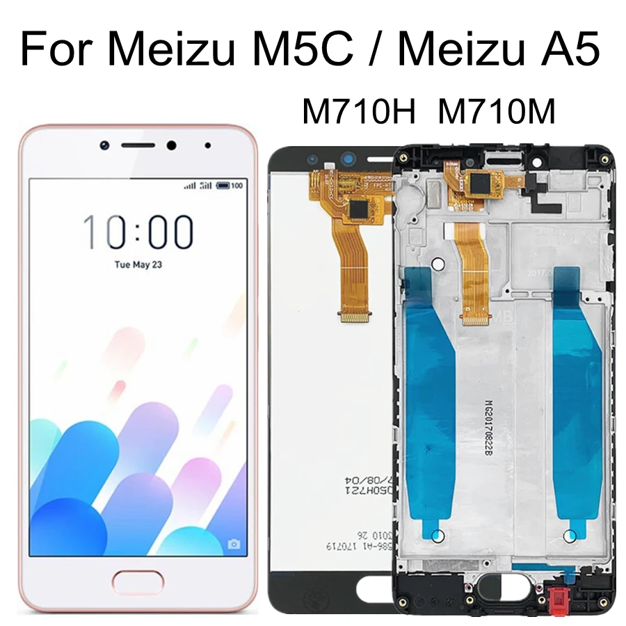 

5.0 LCD For Meizu M5C A5 M710H M710Q LCD Display Touch Screen Digitizer Assembly Replacement