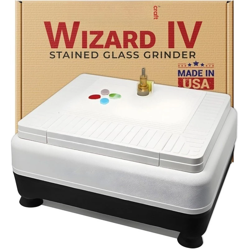 

Шлифовальный станок для стекла Craft Wizard IV, прецизионный инструмент для кромок, шлифования, формирования сверления, шлифовальный станок для незаменимых витражей M