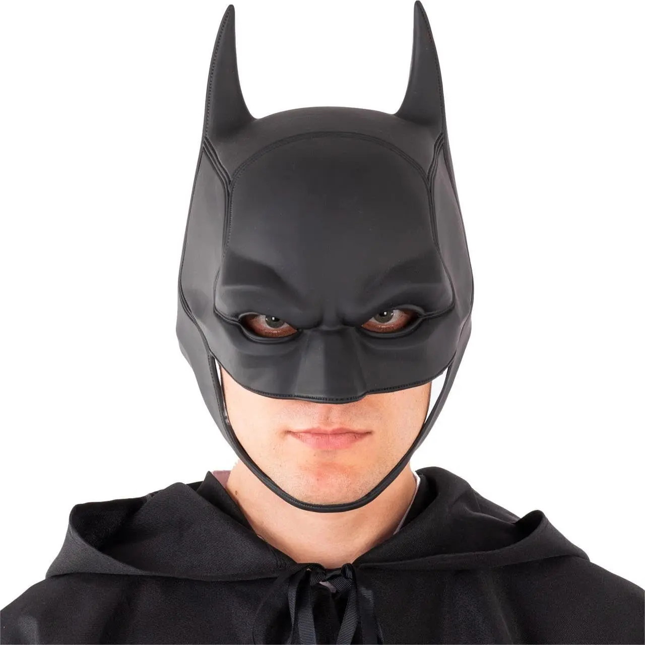 

Superhero Bat Mask Headgear Latex Mask Adult Halloween Cosplay Props Bruce Wayne The Dark Knight Mask Masquerade Party Costume