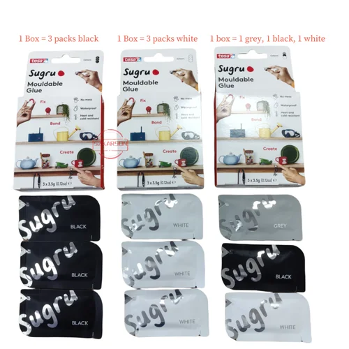 Imagen 2 del producto Tesa Sugru Adhesivo Malleable, Fuerte para Todo Uso, 1 Caja = 3 Pack (3 x 3,5 g)