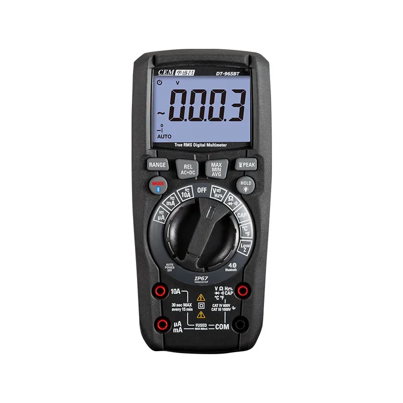 DT-965 DT-965T DT-965BT Industrial Grade True Rms Multimeter Fully Automatic Range Voltage and Current Measurement