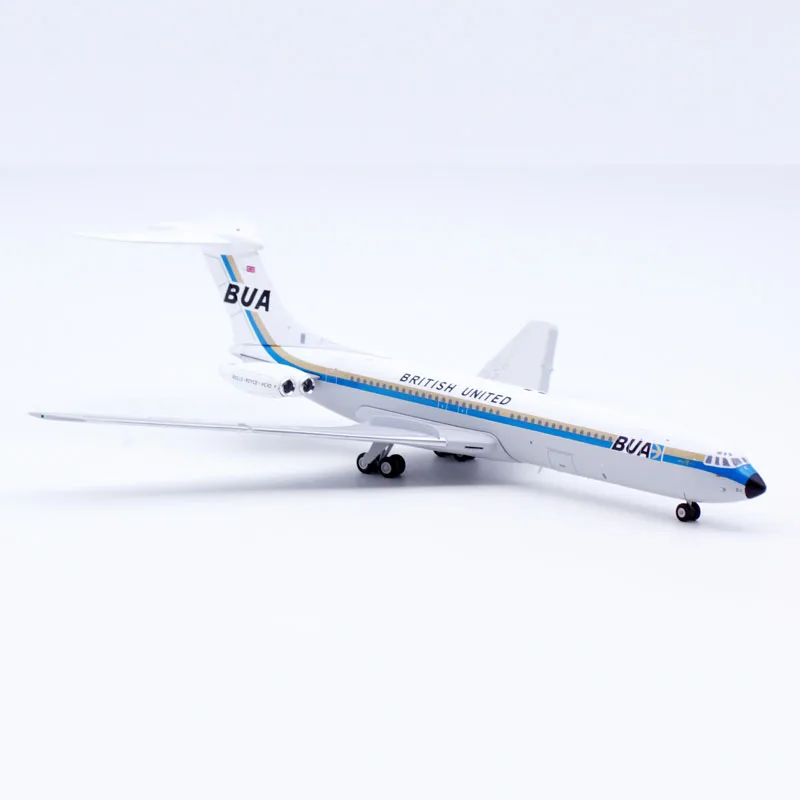 収集可能な航空機,jcウィング1:200,英国の統一航空機,vc10,srs1103,ダイキャスト航空機モデル,G-ATDJ,lh2385