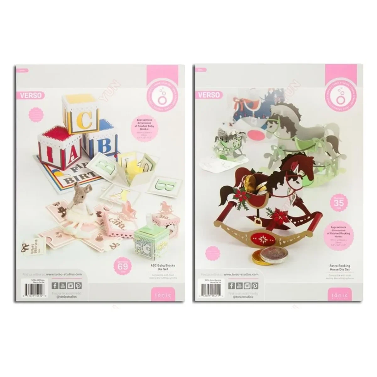 

Abc Baby Blocks Retro Rocking Horse Die Box Set Metal Cutting Dies Decoration Scrapbook DIY Paper Card Album Mould Embossing