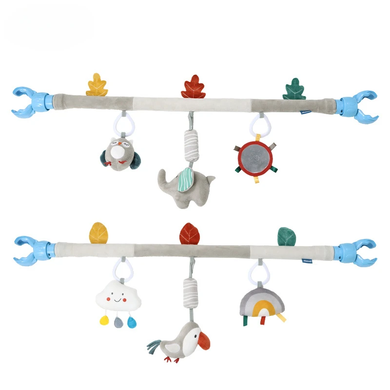 لعبة قوس الطفل مونتيسوري الجديدة لحديثي الولادة النشاط الحسي عربة أطفال لعبة لسرير الأطفال مقعد آمن معلق خشخيشات ألعاب مريحة #5