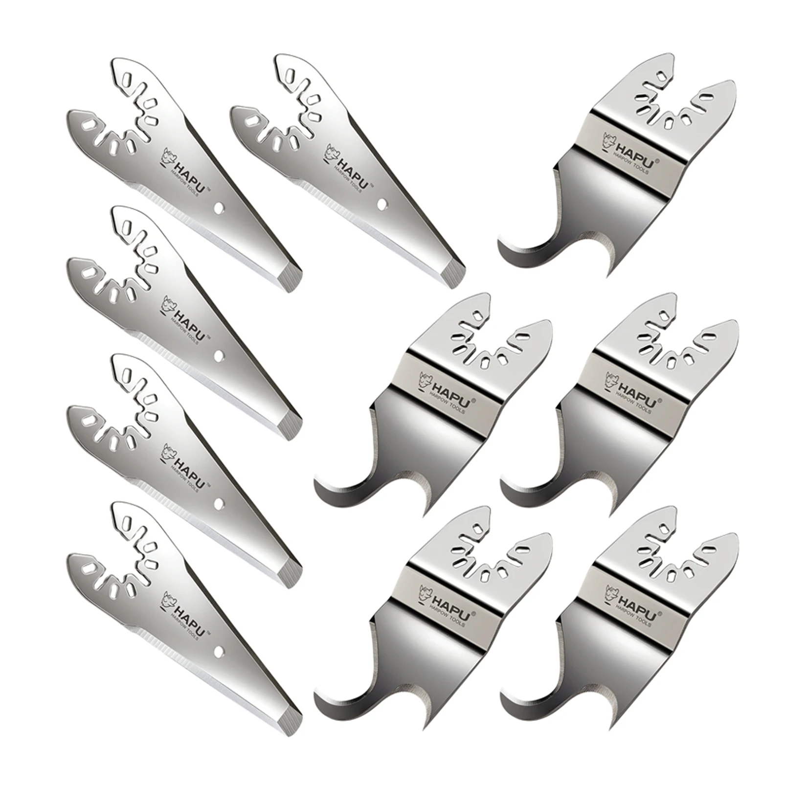 hapu-10pcs-oscillating-tool-scraper-blade-set-for-caulk-adhesive-sealant-removal-hook-knife-blade-for-cutting-soft-materials