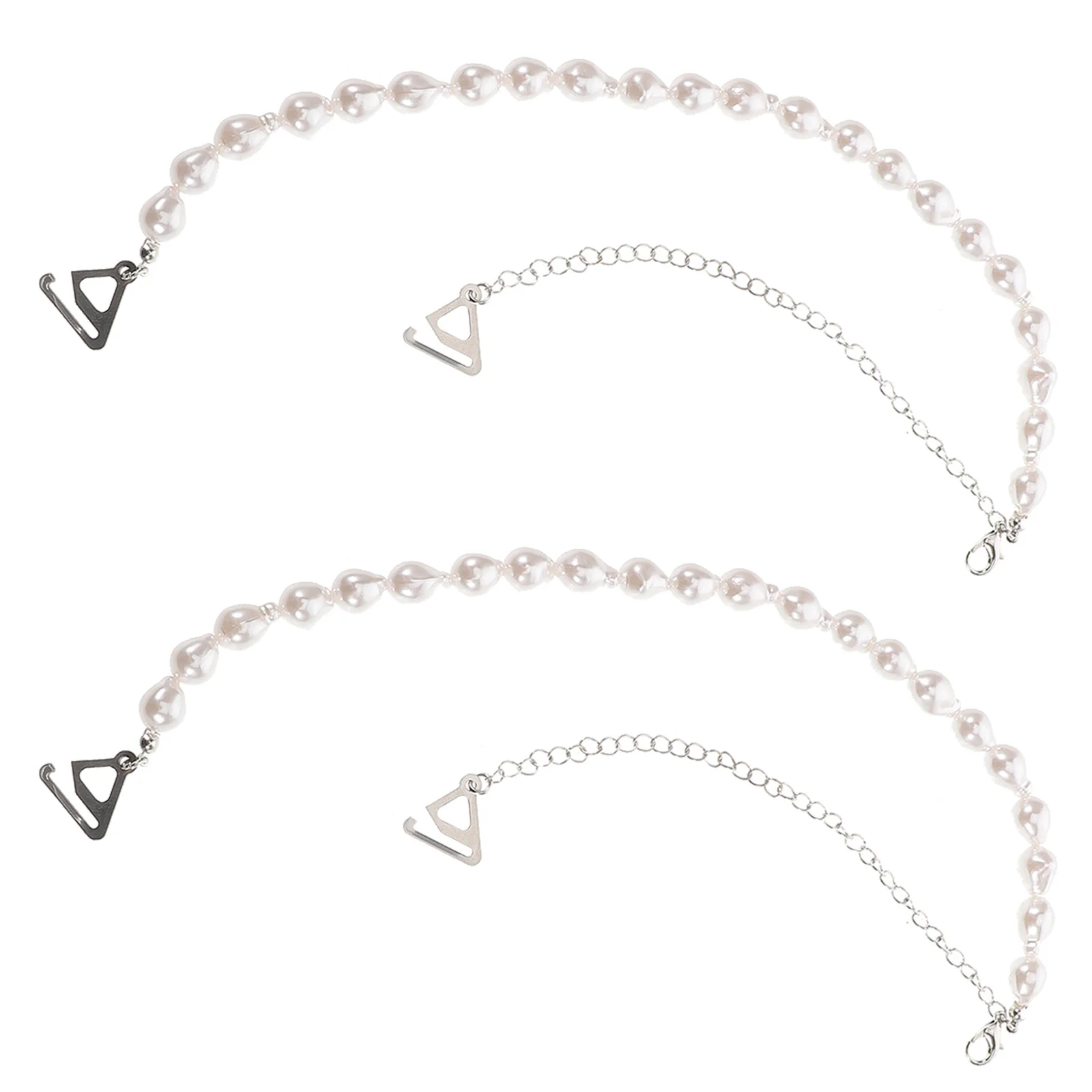 

1Pair Elegant Shoulder Straps for Women Bra Chain Replacements Decorative Lingerie Accessories Metal Bra Strap for Dresses and