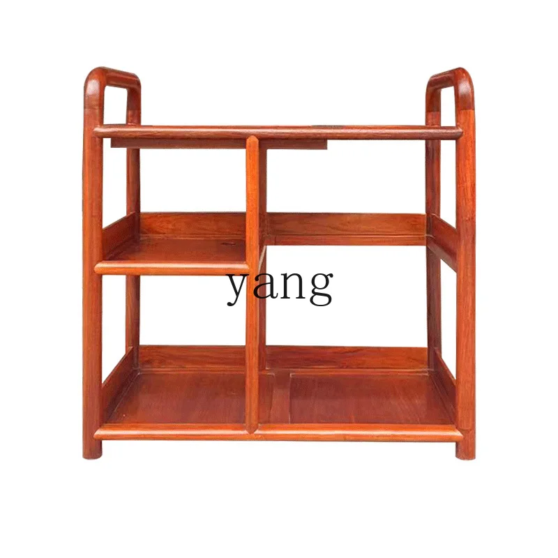 LTT big fruit red sandalwood rosewood single tea table mobile boiling water coffee table small tea table