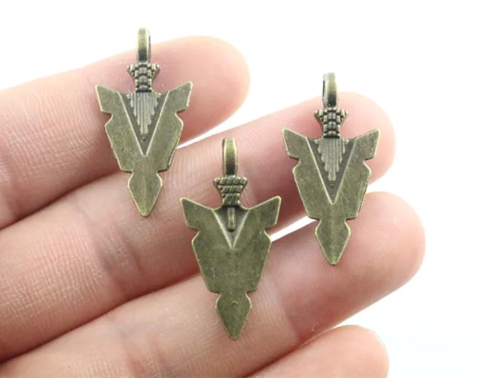 8pcs Charms indian arrowhead dagger 28x15mm Antique Making pendant fit,Vintage Tibetan Bronze,DIY bracelet necklace