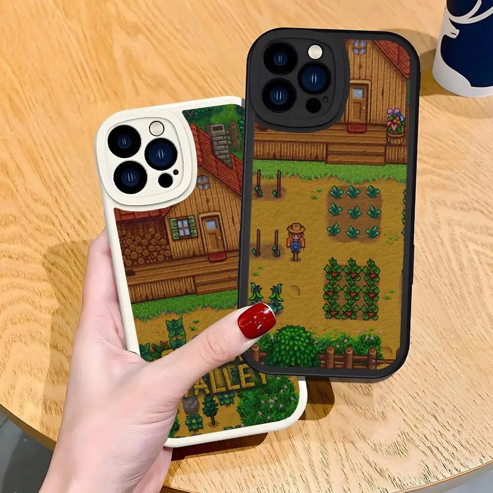 Stardew Valley Phone Case Lambskin For Iphone 16 15 14 Pro Max 11 13 12 Mini X Xr Xs Puls 8 7 6 Se Cover