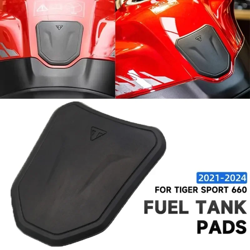 New Motorcycle Fuel Tank Protection Pad Black Sticker Suitable For Triumphal Tiger Sport 660 2021-2024