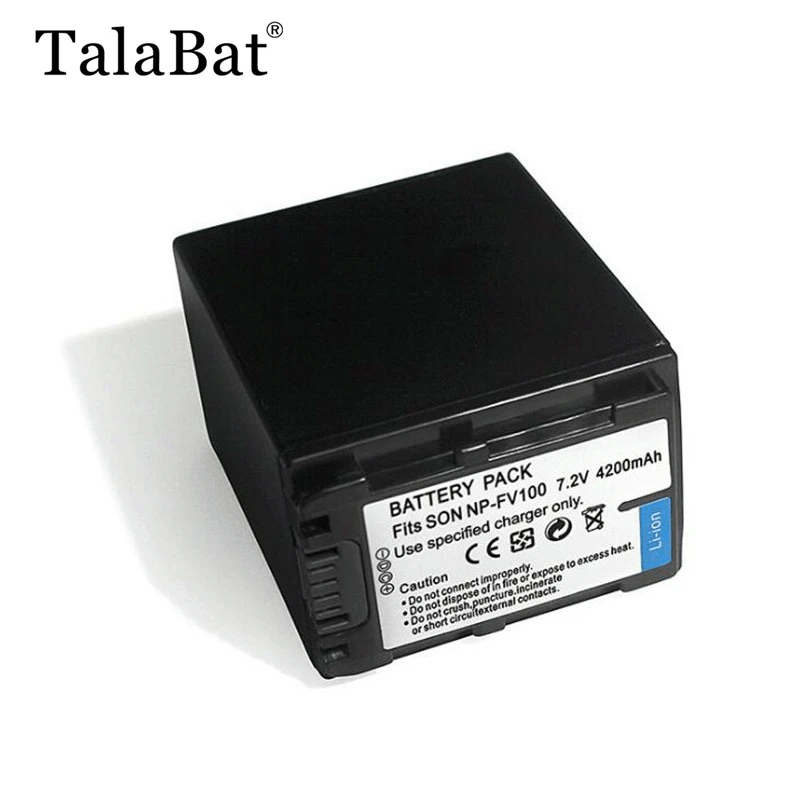 

1 x NP-FV100 NP FV100 4200 мАч аккумулятор для Sony DCR-SR15 SR21 SR68 SR88 SX21 SX44 SX45 SX63 SX65 SX83 SX85 HDR-CX105 CX110 камера