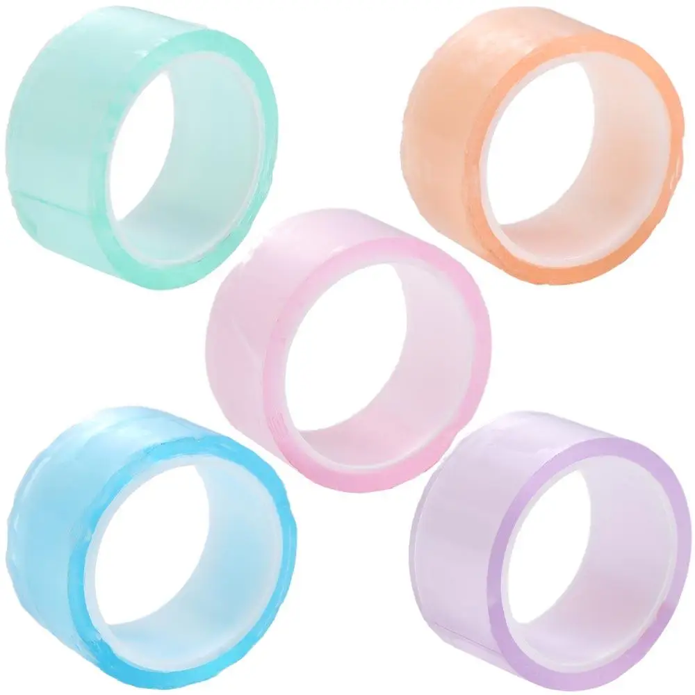Relaxing Sticky Ball Rolling Tapes Making Colored Ball Colorful Rolls Adhesive Tapes DIY Crafting Ball Sticky Tapes Party