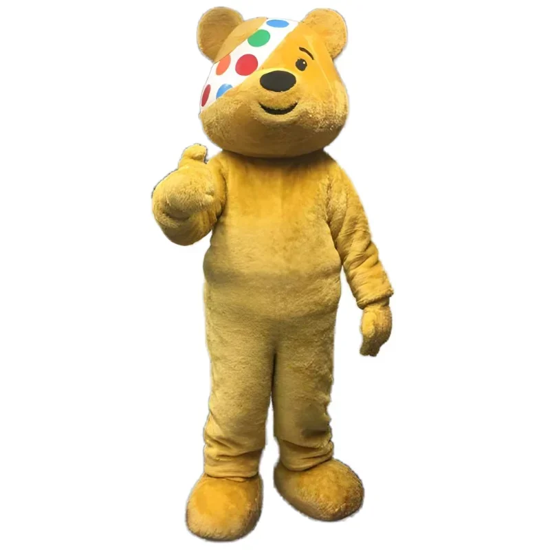 

funny cute yellow bear mascot outfit cosplay costume adult pudsey bear mascot costume for sale for party carnival